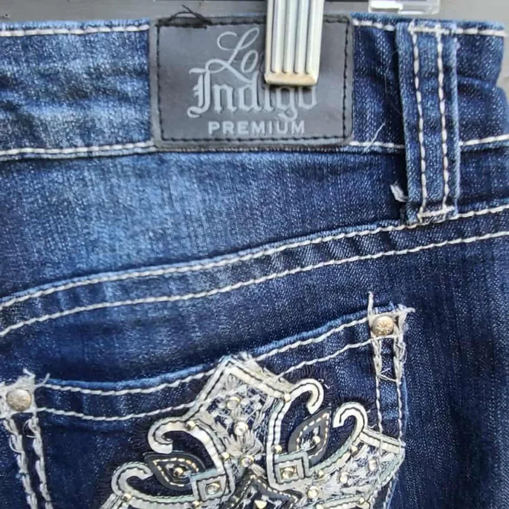 Love Indigo Premium Cropped Jeans size 10 - Picture 7 of 12
